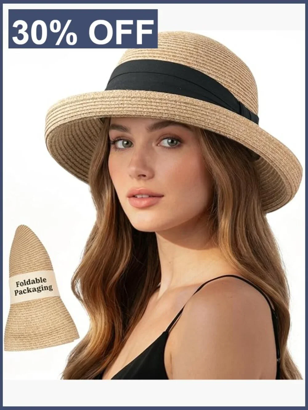UPF 50+ Packable Bucket Hat for Travel & Daily, Adjustable
